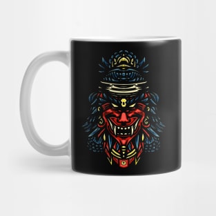 Oni Mask Japanese Evil Samurai Mug